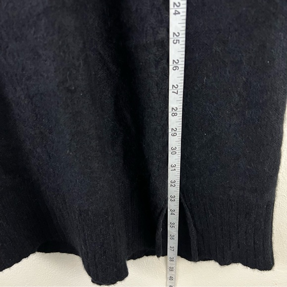 Peruvian Connection (Black) Royal Alpaca Long Sleeve Cable Knit Midi Dress/Tunic - Picture 8 of 9